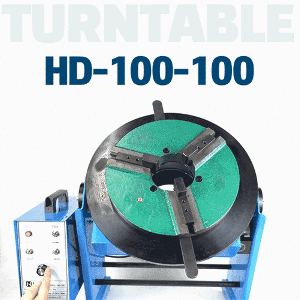 용접테이블 턴테이블 100kg HD-100-100 + D300 관통형 내쇼날시스템